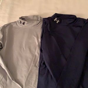 2 Under Armour Coldgear long sleeve (long underwear) tops- excellent condition